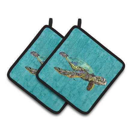 CAROLINES TREASURES Turtle Pair of Pot Holders 8659PTHD